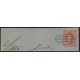 ARGENTINA 1864 GJ 19g RIVADAVIA ESTAMPILLA DE 1ra TIRADA CON VARIEDAD PAPEL RAYADO !!! CON MATASELLO PASO DE LOS LIBRES CORRIENTES PERFECTAMENTE APLICADO EN HERMOSO FRAGMENTO LUJO TOTAL Y RARISIMO U$ 110 ++